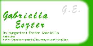 gabriella eszter business card